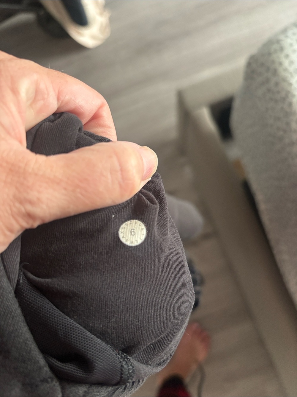 lululemon athletica Black Half-Zip Pullover with Floral Shoulder Print - Picture 7 of 7